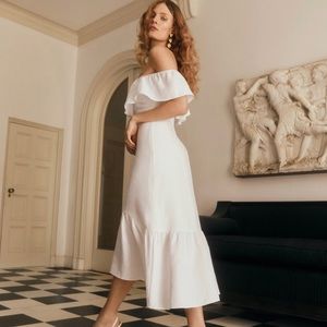 Reformation Baela Linen Dress